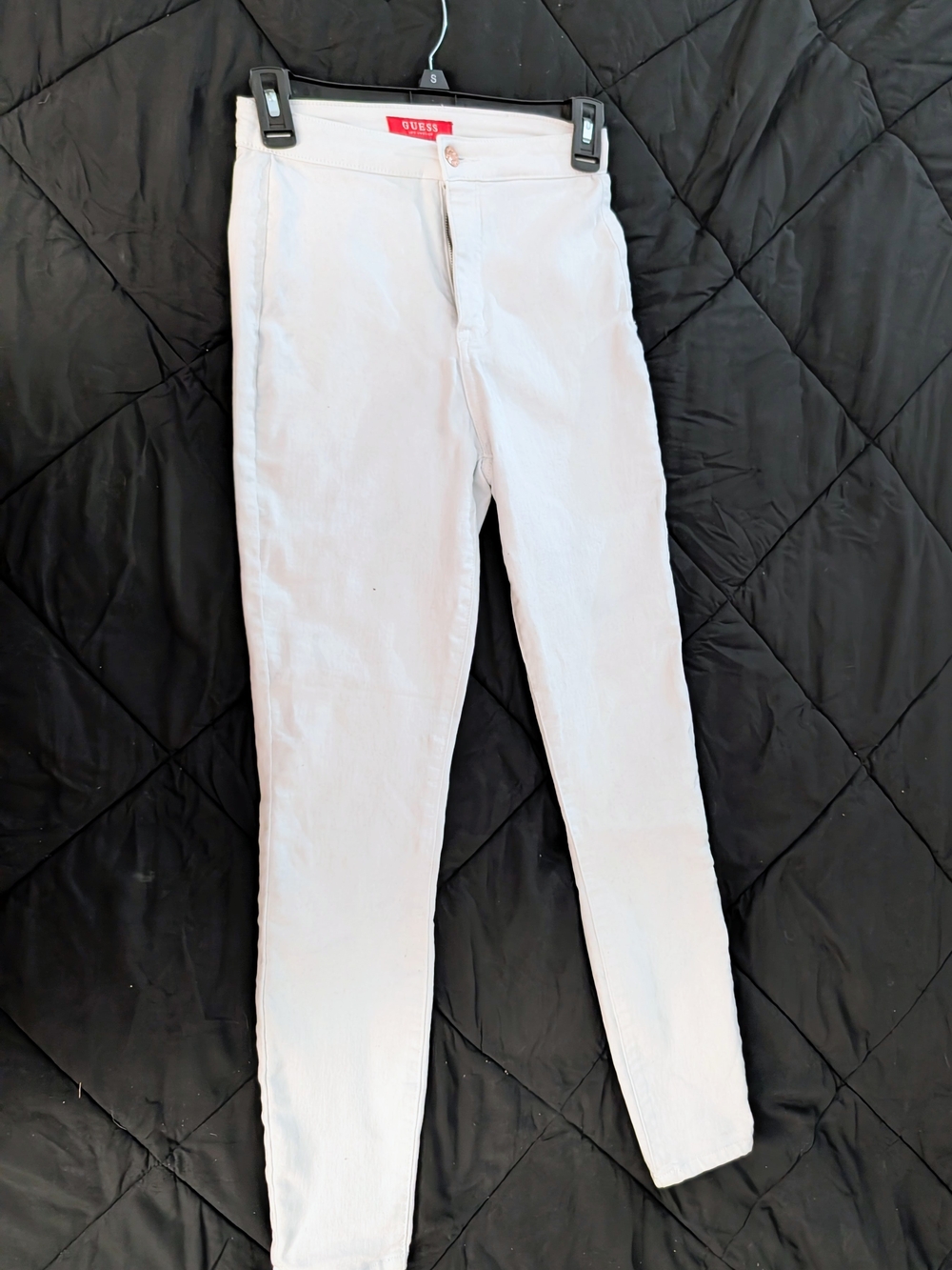 GUESS White High-Rise Skinny Pants
